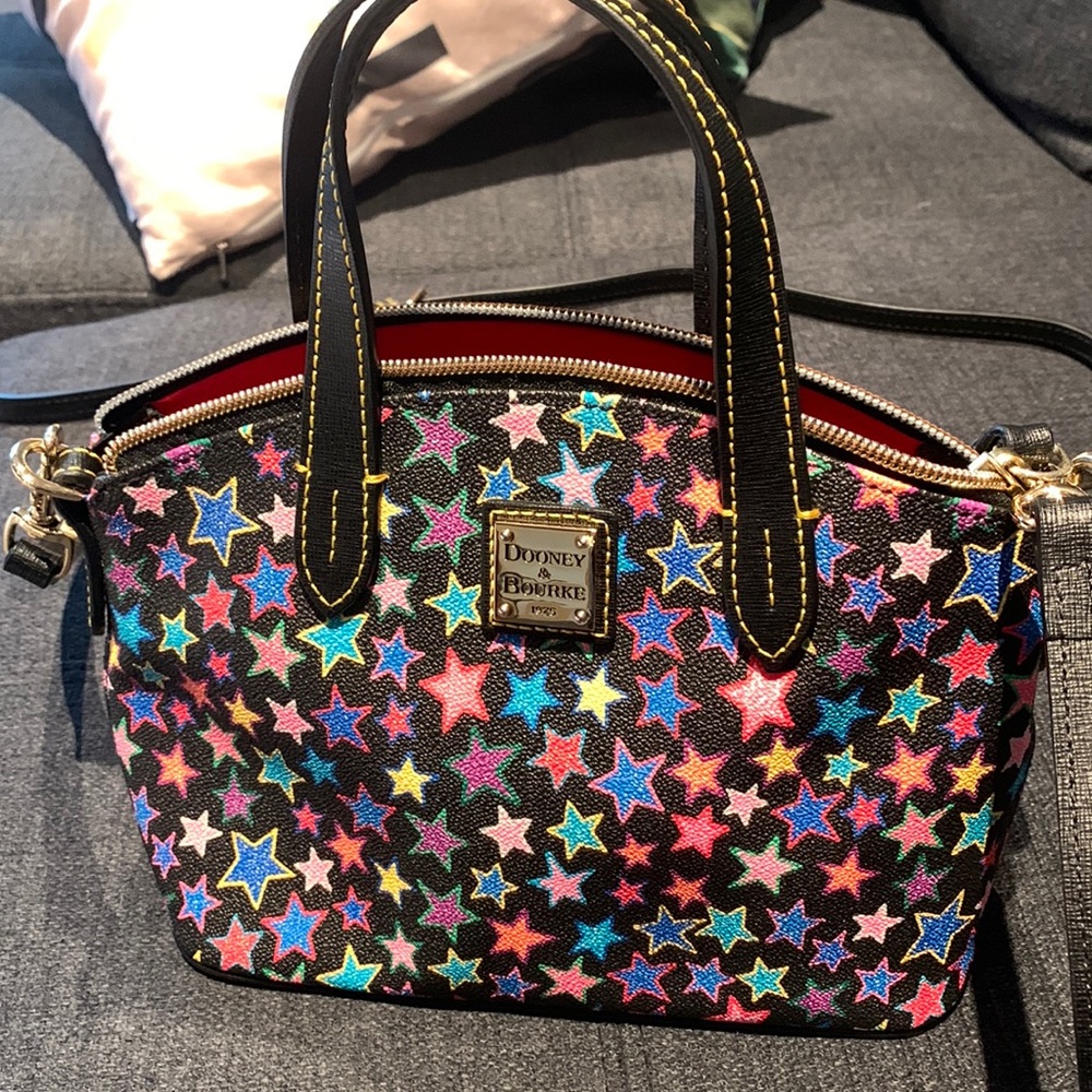 Dooney & Burke Ruby bag. Super cute bag with multi- colored star design